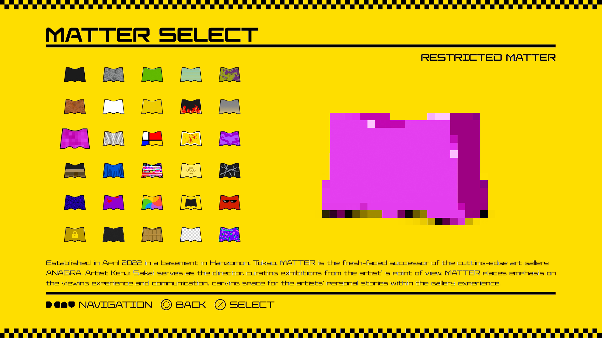 MATTER SELECT